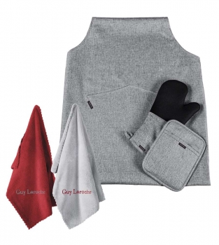 Σετ Κουζίνας 5τμχ Polyester-Microfiber Cook Silver Guy Laroche