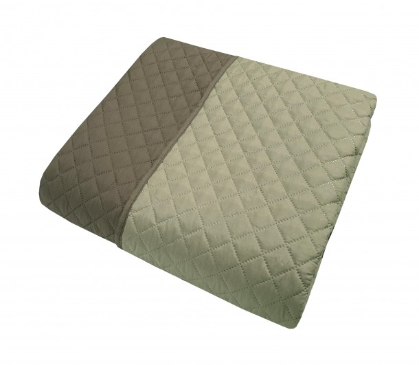 Κουβερλί Microfiber Ultrasonic Υπέρδιπλο 220x240εκ. Καφέ-Γκρι/Καφέ