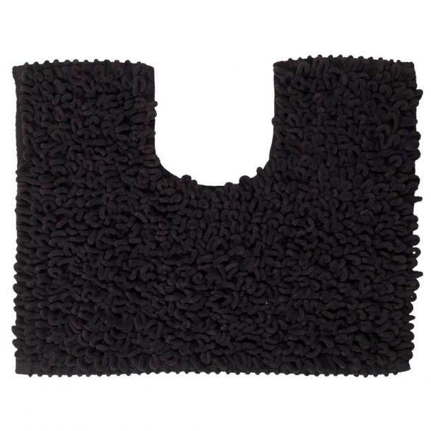 Ταπέτο Λεκάνης Microfiber 45x55εκ. Twist Dark Grey Sealskin 294645013