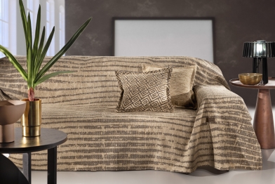 Ριχτάρι Διθέσιος Polycotton Chenille Sydney Golden 180x250εκ. Guy Laroche