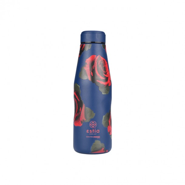 Θερμός-Μπουκάλι Ανοξείδωτο Flask Electric Roses Save The Aegean Estia 500ml-7x7x22,3εκ. 01-22112