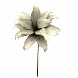 Λουλούδι Λευκό-Γκρι Art Et Lumiere 60εκ. 10627
