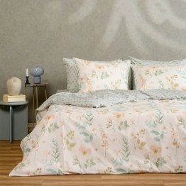 Σετ Σεντόνια Polycotton Μονά Με Λάστιχο 100x200+32εκ. Dolores Pastel Casual Line Melinen 20004673