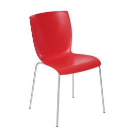 Καρέκλα Μεταλλική-Πλαστική Κόκκινη Mio J&M Home 47x50x80εκ. ISI046/1R