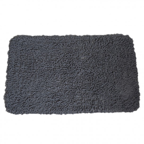 Ταπέτο Μπάνιου Βαμβακερό Γκρι 50x80εκ. MRShome DS-3995002