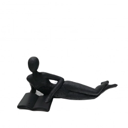 Διακοσμητική Επιτραπέζια Φιγούρα Polyresin Μαύρη ESPIEL 20x7,1x7,5εκ. FAD217