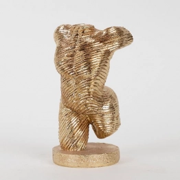 Διακοσμητικό Επιτραπέζιο Σώμα Polyresin Χρυσό 9x9x15,5εκ. ESTHETI 752-27069