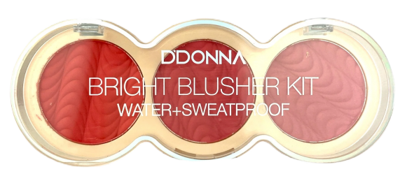 Bright Blusher Kit Water Sweatproof 7,5gr no 03 DDONNA Cosmetics 13319A-3