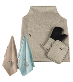 Σετ Κουζίνας 5τμχ Polyester-Microfiber Cook Taupe Guy Laroche