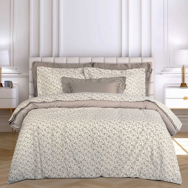 Σετ Σεντόνια Βαμβακερά King 260x280εκ. Essential 2370 Beige-Cream Greenwich Polo Club