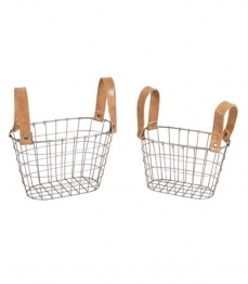 Καλάθι Σετ 2τμχ Μεταλλικά 27x15x16,5εκ.-24x13x15εκ. MSA 20-76-332