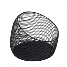 Καλάθι Μεταλλικό Στρογγυλό Μαύρο 28x28x22εκ. ESPIEL HOT1006