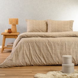 Σετ Σεντόνια Φανελένια Μονά 170x260εκ. Keshia Beige Winter Line Melinen 20004998