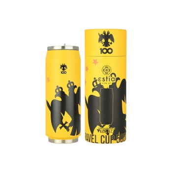 Θερμός-Ποτήρι Ανοξείδωτο Travel Cup AEK BC Edition 500ml-7x7x19εκ. Estia 00-27155