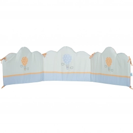 Πάντα Κούνιας Microfiber 45x195εκ. Digital Print Fun 4880 Γαλάζια-Κίτρινη-Μέντα Das Baby