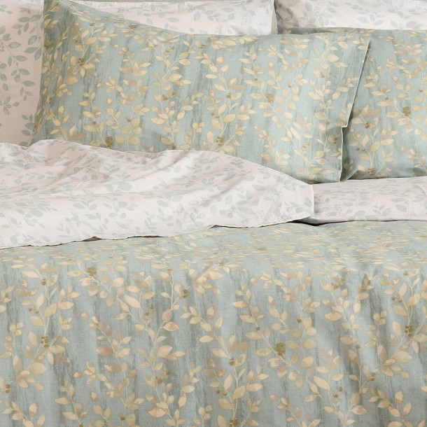 Ζεύγος Μαξιλαροθήκες Polycotton 50x70εκ. Botan Aqua Casual Line Mini Melinen 20004781