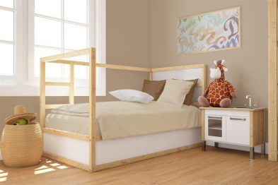 Πάπλωμα Βαμβακερό Κούνιας 120x160εκ. Solid 502 Beige DimCol 31121121002
