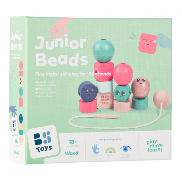 Ξύλινο Παιχνίδι Λεπτής Κινητικότητας Με Χάντρες Bs Toys GA533