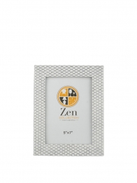 Κορνίζα Polyester Λευκή-Ασημί 13x18εκ. Zen Collection 25.2.50684
