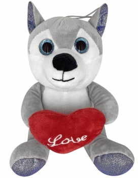 Χάσκυ Λούτρινο Με Καρδιά 20εκ. Toy Markt 79-451
