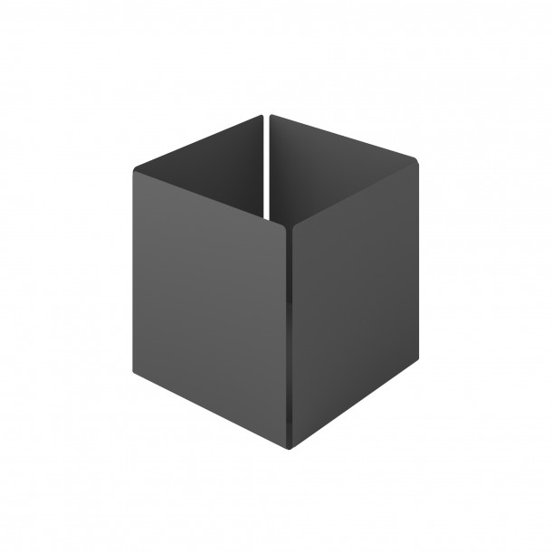 Θήκη Οργάνωσης Ανοξείδωτη Matt Anthracite Pam & Co 13x13x13εκ. 118-113