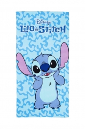 Πετσέτα Θαλάσσης Παιδική Microfiber 70x140εκ. Lilo & Stitch 92 Sky Blue Disney DimCol