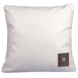 Διακοσμητικό Μαξιλάρι Polyester Leather Like 42x42εκ. Premium 3924 Ιβουάρ Greenwich Polo Club