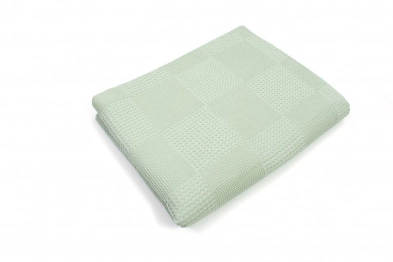 Κουβέρτα Μπεμπέ Πικέ Βαμβακερή Λίκνου 80x110εκ. Φυστικί DimCol