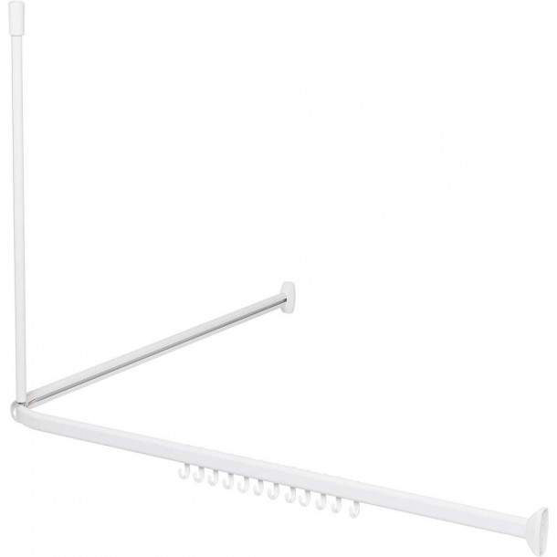Βραχίονας Μπάνιου Γωνιακός Αλουμινίου White Easy Roll Sealskin 5276623010