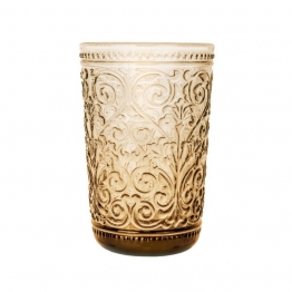 Σετ Ποτήρια Νερού 6τμχ Γυάλινα Tiero Brown 410ml CRYSPO TRIO 52.906.50