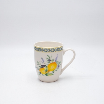 Κούπα Πορσελάνης Λευκή-Multi Με Λεμόνια 350ml ESTHETI 820-00013