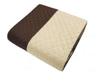 Κουβερλί Microfiber Ultrasonic King 240x260εκ. Καφέ-Κρεμ