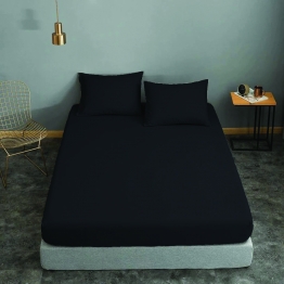 Σεντόνι Μεμονωμένο Polycotton Μονό 160x240εκ. Black Komvos Home 7002171-54