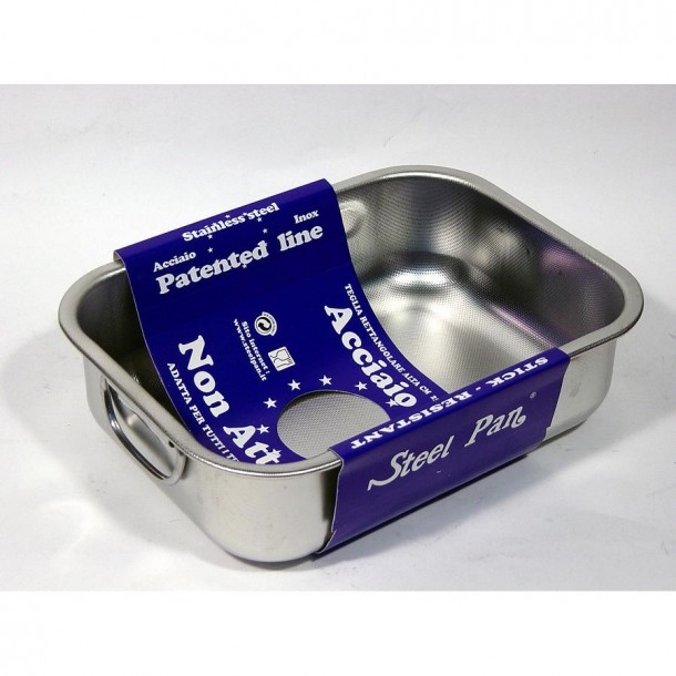 Ταψί Αντικολλητικό Ανοξείδωτο 18/10 Patented Steel Pan 25x19εκ. ST11160000