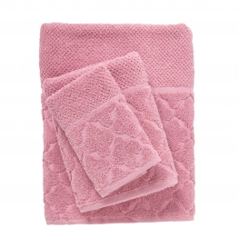 Σετ Πετσέτες 3τμχ Polycotton Best 0791 Ροζ Das Home