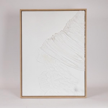 Πίνακας Καμβάς-Ξύλινος Χειροποίητος Φιγούρα Λευκός 60x3,8x80εκ. ESTHETI 812-10013