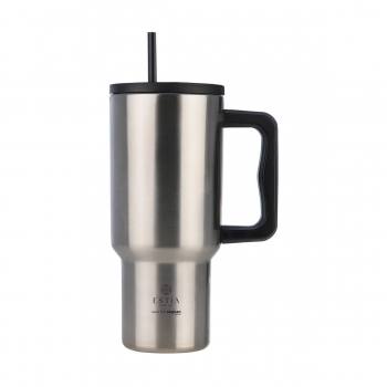 Θερμός Ανοξείδωτος Straw Tumbler XL 14,5x10x22,5εκ.-900ml Steel Flow Save The Aegean Estia 01-36232