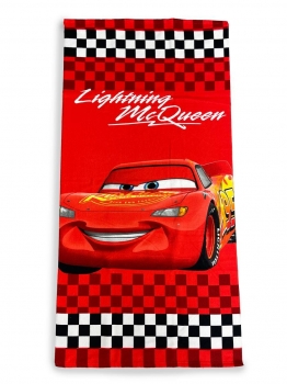 Πετσέτα Θαλάσσης Παιδική Microfiber 70x140εκ. Cars 21 Red Disney DimCol