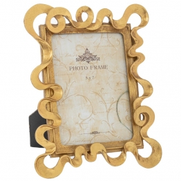 Κορνίζα Polyresin Με Κύκλους Χρυσή 20x2x26εκ. iliadis 89721