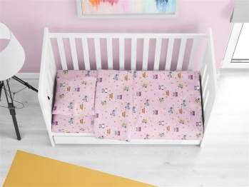 Πάπλωμα Βαμβακερό Κούνιας 120x160εκ. Sweet Dreams 550 Pink DimCol