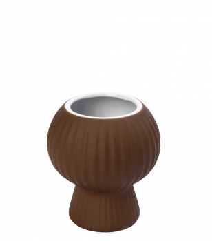Βάζο Κεραμικό Καφέ ESPIEL 13x14,5εκ. KLA324K1