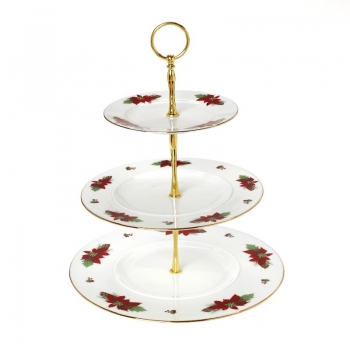 Χριστουγεννιάτικη Ορντερβιέρα 3 Όροφη Πορσελάνης Poisentia CRYSPO TRIO 06.241.74