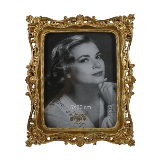 Κορνίζα Polyresin Χρυσή 15x20εκ. Oriana Ferelli® XL24065168