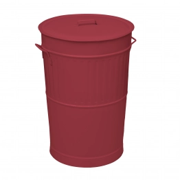 Κάδος Απορριμμάτων 100lt Matt Bordeaux Retro Pam & Go 48x68εκ. 4868-153