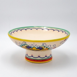 Διακοσμητικό Μπωλ Κεραμικό Μπεζ-Multi Με Λεμόνια 26,5x13,5εκ. ESTHETI 819-00185