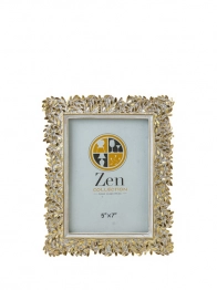 Κορνίζα Polyester Λευκή-Χρυσή 13x18εκ. Zen Collection 25.12.51495