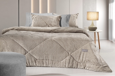 Κουβερτοπάπλωμα Ultrasoft 2 Όψεων Ημίδιπλο 180x240εκ. York Natural Guy Laroche