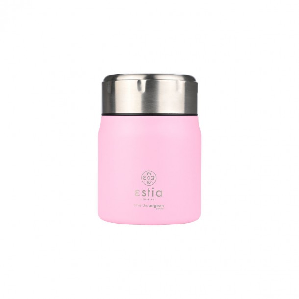 Θερμός Lunch Pot Ανοξείδωτο Blossom Rose Save The Aegean Estia 500ml-10x10x14εκ. 01-21665