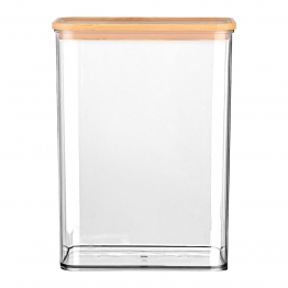 Δοχείο Αποθήκευσης Πλαστικό-Bamboo Essentials Estia 2500ml-16.5x9,8x22,5εκ. 01-24246
