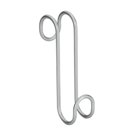 Γάντζος Μονός Μεταλλικός Κρεμαστός Polytherm 3,5x5x14εκ. Metaltex 403800